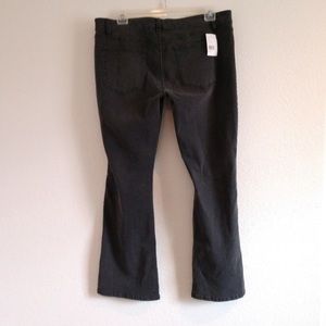 NEW cabi Jeans Slim Boot, Black/Gray, Size 16